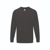 1255-s Orn 1255 Black 100% Cotton Work Sweatshirt S