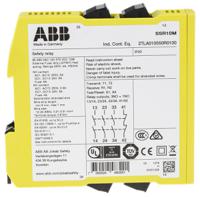 2tla010050r0100-sentry-ssr10m-vacvdc ABB Jokab Sentry SSR10M 3 Auxiliary Contacts Safety Relay 265 V ac, 375V dc, Dual-Channel 4 Safety Contacts