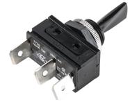 c1720hoaag Arcolectric (Bulgin) Ltd Toggle Switch, Panel Mount, On-Off-On, SPDT, Tab Terminal