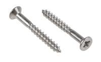 144-3526 RS PRO Pozidriv Countersunk Stainless Steel Wood Screw, A2 304, 3mm Thread, 25mm Length