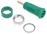 20985 Staubli Black, Blue, Green, Red, White, Yellow Female Banana Socket, 2mm Connector, Screw Termination, Gold Plating