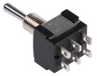 mta-206-t KNITTER-SWITCH Toggle Switch, Panel Mount, On-Off-(On), DPDT, Solder Terminal
