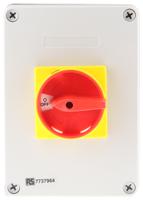 773-7964 RS PRO 4P Pole Panel Mount Isolator Switch - 32A Maximum Current, 15kW Power Rating, IP65