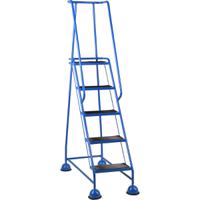 285-115 RS PRO Steel 5 steps Step Ladder, 1.27mm platform height, 2.87m open length
