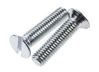 546-1595 RS PRO Slot M6 Countersunk Steel Machine Screws DIN 963 x 25.0mm