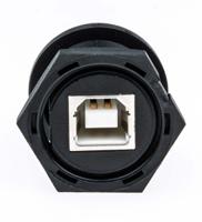 ub-20pmfp-sc8001 Amphenol Industrial Straight, Panel Mount Type B IP68 USB Connector