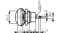ipr3sad2loy APEM IP Series Series Illuminated Push Button Switch, Momentary, Panel Mount, 12mm Cutout, SPST, Yellow LED, 48V, IP67