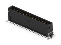 234208-e ERNI 234208 Series Vertical Surface PCB Header, 50 Contact(s), 1.27 mm Pitch, 2 Row, Shrouded