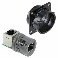 rjf21rab Amphenol Socapex RJF Series Female RJ45 Connector, Panel Mount, Cat5e Right Angle 1 Port 8 -Way