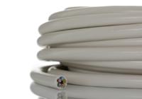 253-7017 RS PRO Mains 0.75 mm² 5 Core Power Cable, White PVC, 5m