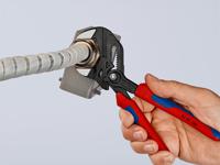 86-02-180 Knipex Plier Wrench, 180 mm Overall, Angled, Straight Tip, 40mm Jaw