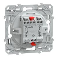 s340285 Schneider Electric Anthracite Push Button Light Switch, 2 Way, 2 Gang, Ovalis