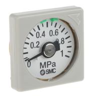 gc3-10as SMC Analogue Pressure Gauge 1MPa Back Entry 27mm Outside Diameter