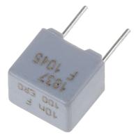 mkp1837310011 Vishay 10nF Polypropylene Capacitor PP 63 V ac, 100 V dc ±1% Tolerance Through Hole MKP 1837 Series