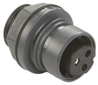 pxp601203sst Bulgin Circular Connector, 3 Contacts, Front, Standard Connector, Socket, Female, IP66, IP68, IP69K, Buccaneer 6000