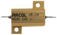 hs25-1k5-j Arcol, 1.5kΩ 25W Wire Wound Chassis Mount Resistor HS25 1K5 J ±5%