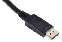 182-8554 RS PRO Male DisplayPort to Male DisplayPort, PVC  Cable, 4K @ 60 Hz, 3m