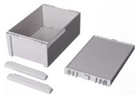96016365-b-261712-pc-v0-7035 Bopla Bocube Series Light Grey Polycarbonate V0 Enclosure, IP66, IP68, IK07, Light Grey Lid, 271 x 170 x 120mm