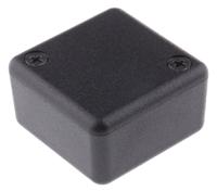 1551mbk Hammond 1551 Series Black ABS Enclosure, IP54, Black Lid, 35 x 35 x 20mm