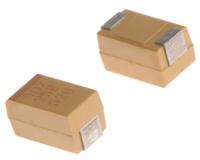 t491x107k025at KEMET 100μF MnO2 Tantalum Capacitor 25V dc, T491 Series