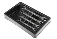 480-6824 RS PRO 4-Piece Spanner Set, 11 x 12 mm, 13 x 14 mm, 15 x 1 mm, 9 x 10 mm, Chrome Vanadium Steel