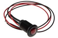 oxlclh100230fl30al Oxley Red Panel Mount Indicator, 230V ac, 10.2mm Mounting Hole Size, Lead Wires Termination, IP66