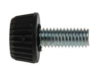 830-4158 RS PRO Black Knurled Clamping Knob, M6, Threaded Hole