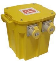 122-6708 RS PRO 5.0 kVA Intermittent 5 Mins on 15 Mins off Site Transformer, 230V ac Primary, 110 (55V Secondary, 2 x 16A O/P