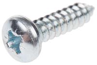 546-5761 RS PRO Bright Zinc Plated Steel Pan Head Self Tapping Screw, N°10 x 3/4in Long 19mm Long