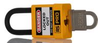 180-6819 RS PRO Yellow ABS, Steel, PVC Safety Lockout Padlocks, 6mm Shackle, 48mm Attachment