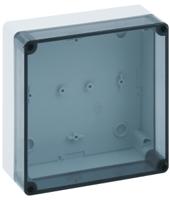 11151301 Spelsberg TK PS Series Grey Polystyrene Enclosure, IP66, Transparent Lid, 182 x 180 x 84mm