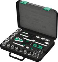 05003596001 Wera 38-Piece Imperial 3/8 in Standard Socket/Bit Set with Ratchet, 6 point; Hex Bit; Phillips Bit; Pozidriv Bit;