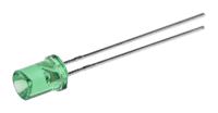l-493gt Kingbright2.2 V Green LED 5mm Through Hole, Cylindrical L-493GT