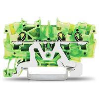 2001-1307 WAGO  TOPJOB S Series Green, Yellow, 1.5mm², 1-Level, Push-In Cage Clamp Termination, ATEX, EAC Ex, IECEx