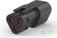 dt04-3p-te32-1-2303813-4 Deutsch, DEUTSCH DT Automotive Connector Socket Black Cable Mount 3 Way, Screw Termination DT04-3P-TE32 / 1-2303813-4