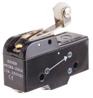 797-2514 RS PRO Roller Lever Micro Switch, Screw Terminal, 15 A @ 250 V ac, SP-CO