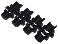 mhdtzk9-k MH Connectors MHDTZK Series Zinc D Sub Backshell, 9 Way, Strain Relief