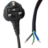 558-939 RS PRO Straight Unterminated Straight Power Cord, 2m