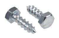 144-3536 RS PRO Hex Coach Screw, Steel Bright Zinc Plated, 8mm x 25mm