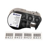 m4-49-422 Brady B-422 on Black on White Label, 25.40 mm Width