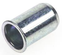623-5511 POP Galvanised, M6 Steel Threaded Insert, 10.5mm diameter 9.6mm Depth 14.8mm