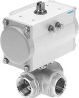 vzbm-a-38-rp-25-f-3t-b2-pa10 Festo Ball type Pneumatic Actuated Valve, Rp 3/8in, 25 bar