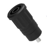 3290-n Electro PJP Black Female Banana Socket, 4 mm Connector, Press Fit Termination, 25A, 1kV, Nickel Plating