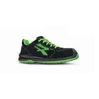 0ri20346-45 UPower CANYON Unisex Black, Green Composite Toe Capped Safety Shoes, UK 10.5, EU 45