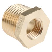 203-9022 RS PRO Threaded Fitting, Straight Threaded Reducer Bush, Male BSP 1/2in to Female BSP 1/4in