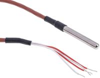 455-3968 RS PRO PT100 RTD Sensor, 6mm Dia, 50mm Long, 4 Wire, Probe, Class B +200°C Max
