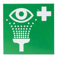 857-8716 RS PRO Vinyl Green/White Eyewash Station Label, H100 mm W100mm