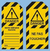 tag-f-ne-pas-toucher-75x160mm 10 x Lockout Tag