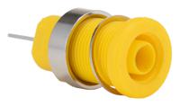 224-7428 RS PRO Yellow Female Banana Socket, 4 mm Connector, Tab Termination, 24A, 1000V, Nickel, Tin Plating