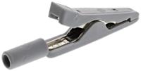 930317806 Hirschmann Test & Measurement Crocodile Clip 2 mm Connection, Brass, Bronze Contact, 8A, Grey